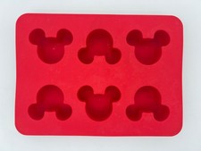 Disney Parks Red Mickey Silicone Muffin Cupcake Mold Jelly Mold Baking