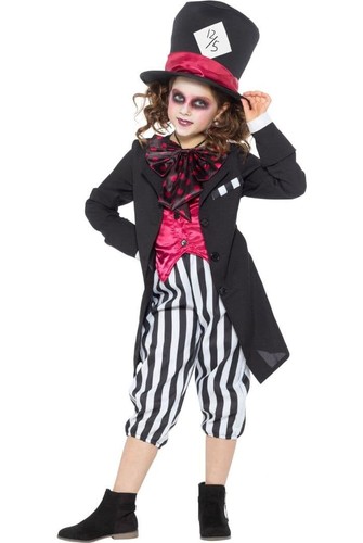 Girls black hatter fancy - girls, dress