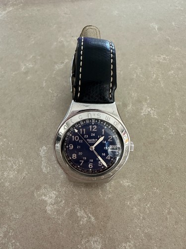 Swatch irony blue face dark - irony,