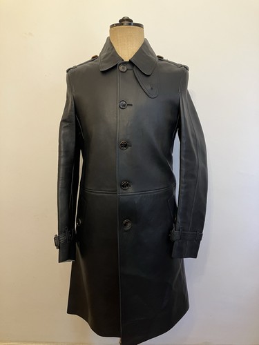 Crombie leather coat size - coat, 38