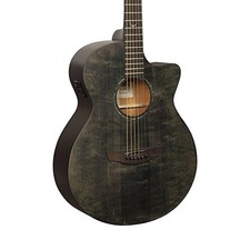 Faith FKVBK Naked Venus Cutaway Electro Acoustic Guitar, Black Spruce (NEW)