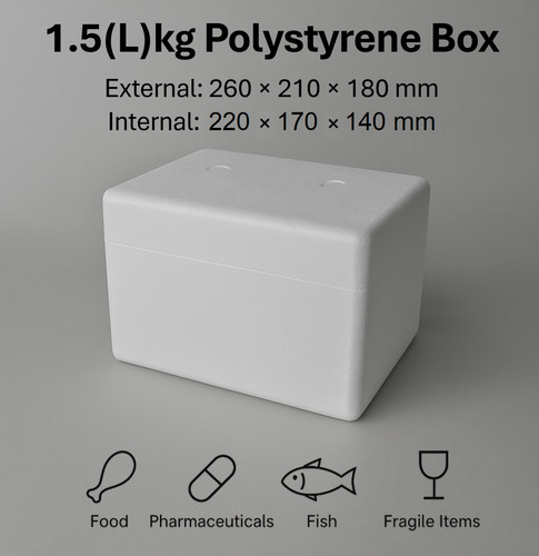 5kg polystyrene boxes - polystyrene,