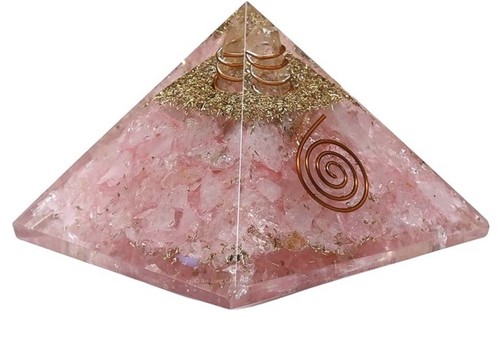 Orgonite pyramid rose quartz - pyramid,