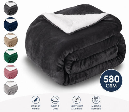 580 gsm heavy - sherpa, fleece