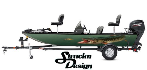Northern pike golden bait boat - northern,