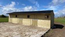 12ft x 36ft Wooden Stables Block Animal Horse Wooden Timber Stable 25mm T&G