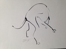 Original signed Ink sketch of