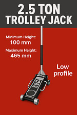 2.5 Tonne Lightweight Aluminium Chassis Racing Trolley Jack Heavy Duty Quality