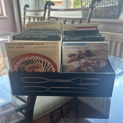 Vintage recipe cards boxed - vintage,