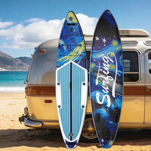 Dark blue 11ft stand paddle - stand, up