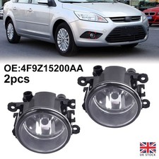 2x Front Fog Lights Lamps Spot DRL For Ford Fiesta Focus Transit Connect MK6 MK7