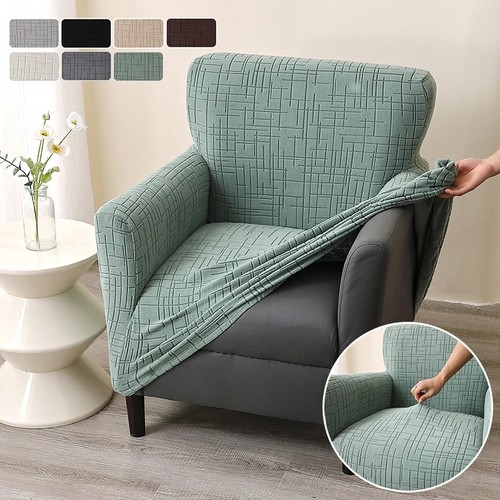 1pc jacquard club chair cover - jacquard,