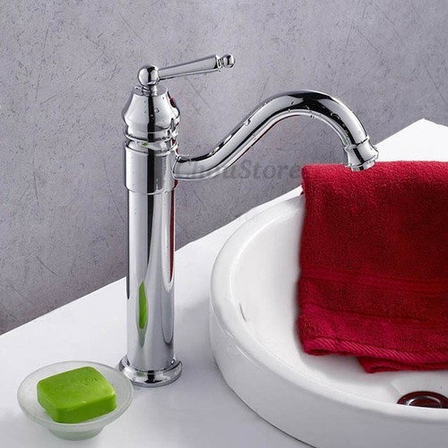 Vintage tall chrome vessel - tall,