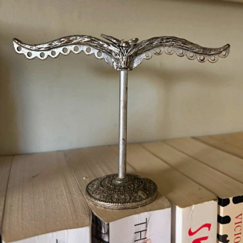 Vintage silver steel - , earring