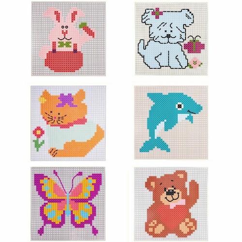 Beginners child cross stitch - child,