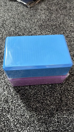Blue purple yoga blocks - h&s, &