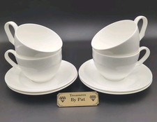 Solar By Wedgwood Shape 225  2 5/8" Flat Cups And Saucers Four Sets Excellent