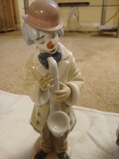 Lladro Figurine Clown Sad Sax