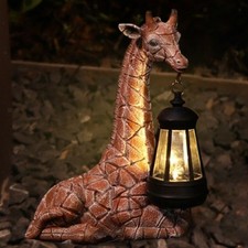Garden Giraffe Statue Resin Figurine Backyard Decoration