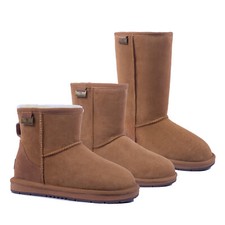 UGG Boots Mini Short Tall Womens Men Australian Premium Sheepskin Wool Chestnut