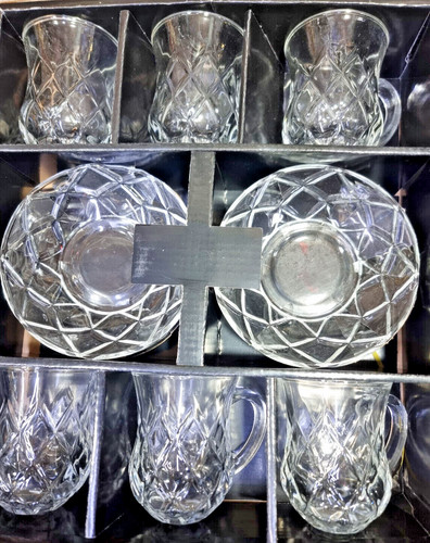 Turkish tea set clear - set,