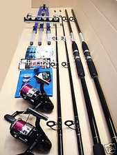 MEGA  BEACHCASTER KIT 2 12FT RODS  REELS TRIPOD TACKLE 