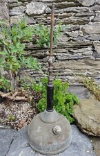 Evening Star Or Tilley Table Paraffin Lamp Base Brass & Wood