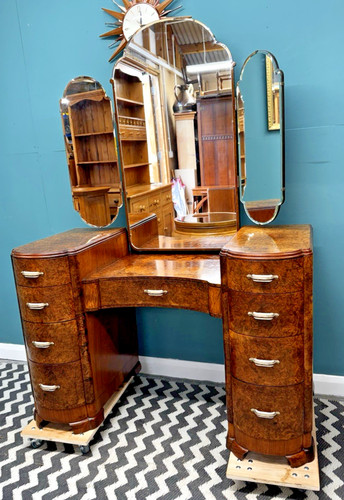 Rare art deco 1930s burr - art,