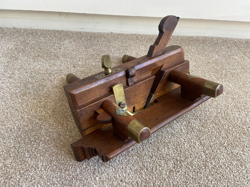 Antique wooden fillister plane - wooden,