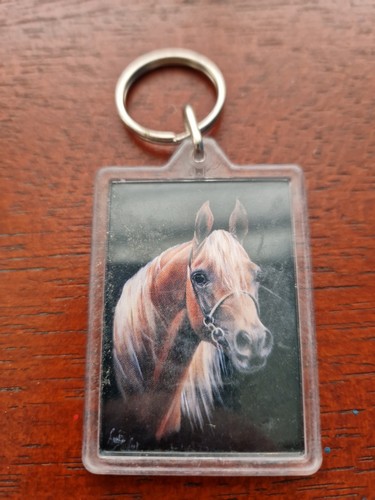 Chestnut horse keyring - chestnut,