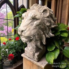 Large Rustic Aged Vintage Lion