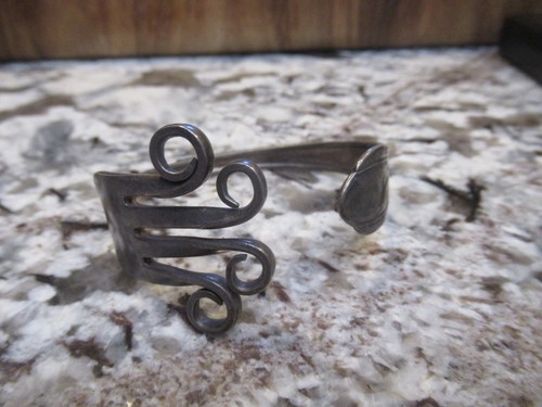 Handcrafted fork cuff bracelet - cuff,