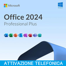 OFFICE 2024 PRO PLUS LICENZA ORIGINALE A VITA FATTURA GARANZIA (ATT. TELEFONICA)