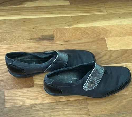 Romika black slip shoes - black, on