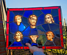 Antique 19thc stained glass