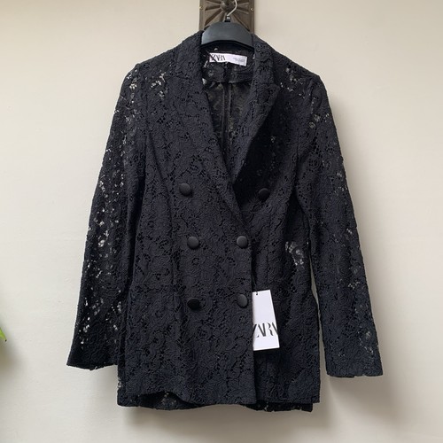 Zara women black lace blazer - zara,