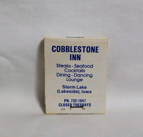 Vintage matchbook cobblestone - vintage,