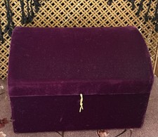 Vintage Purple Velvet Jewelry