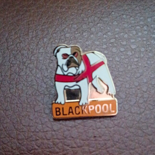 Blackpool football club - blackpool, enamel