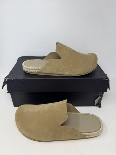 Prada brown suede mule - suede, men’s