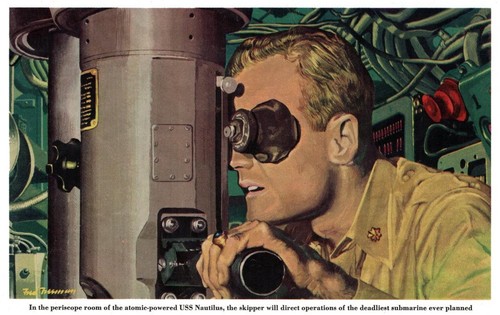 Atomic powered submarine - powered, 1952
