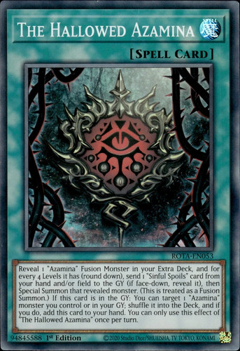 The hallowed azamina super - hallowed,