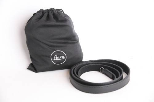 Genuine leica black leather - black,