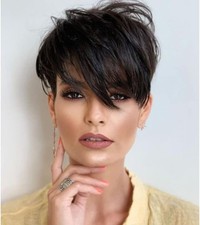 Baruisi Short Black Pixie Cut