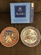 Aynsley Christmas Plates X2 