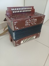 SOVIET ACCORDION "TULA" GARMON HARMONIKA VINTAGE BUTTON ГАРМОНЬ PERFECT