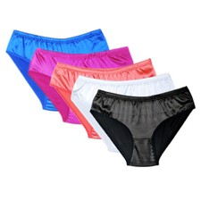 Satin Panties Hipster Women's Men's Briefs Underwear Girls Knickers 5 Pack Or 1