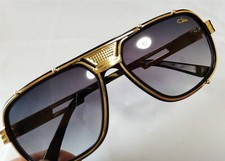 CAZAL SUNGLASSES Legends 665 Black-Gold FRAME WITH GREY GRADIENT LENSES NEW