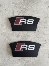 AUDI RS4 RS5 RS6 RS7 REAR BRAKE PAD CALIPER COVERS IN Black RS NEW ??