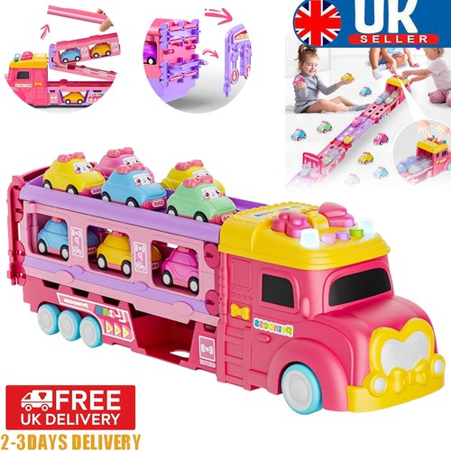 Transport truck toys cars - truck, car